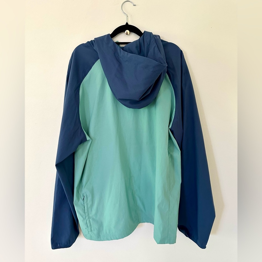The North Face men’s Two-Tone Windbreaker Jacket - Teal & Navy NWT size L - Picture 9 of 9